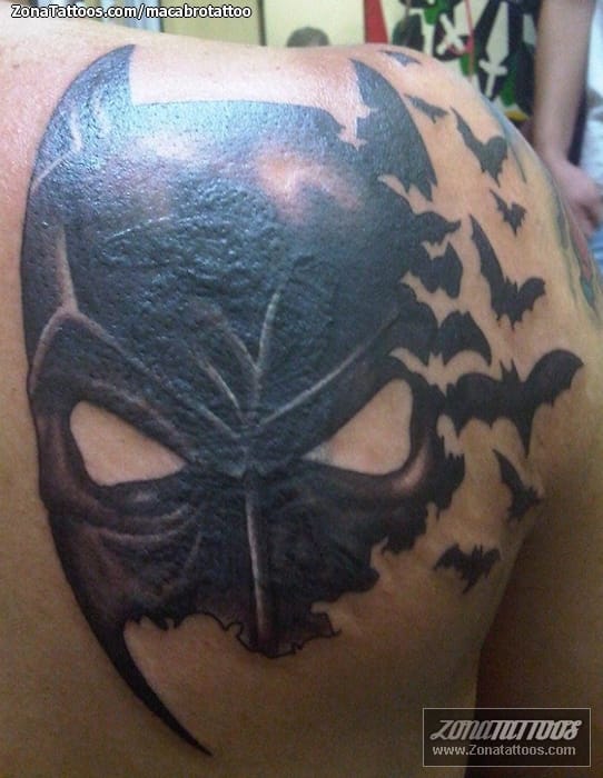 Tattoo of Batman, Superheroes, Bats
