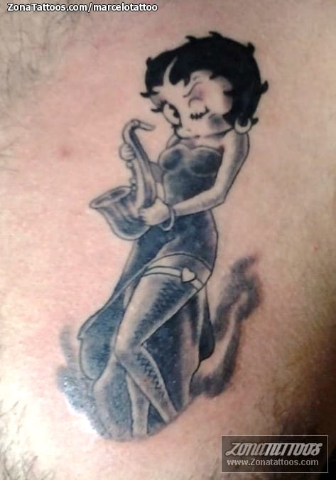 Tattoo of Betty Boop