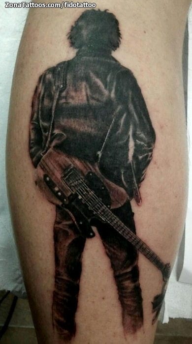 Foto de tatuaje Personas, Guitarras