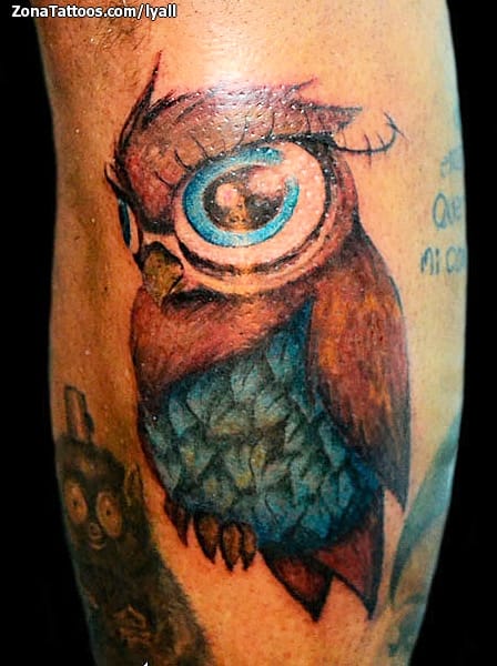 Tattoo photo Owls, Birds, Animals