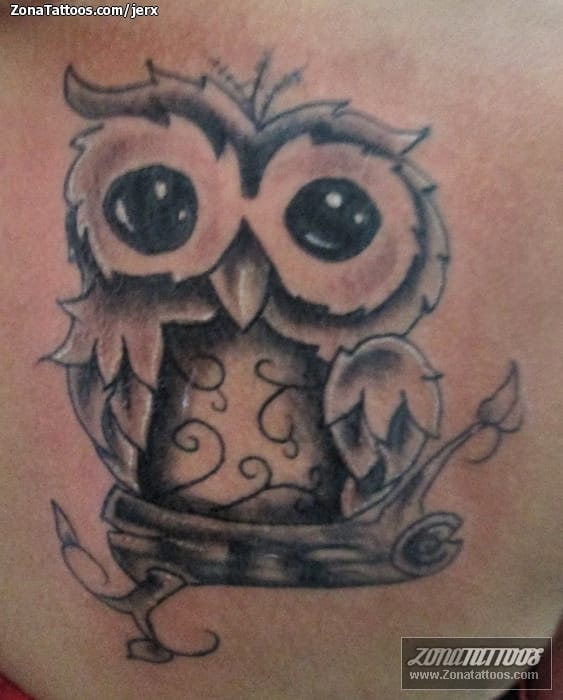 Tattoo photo Owls, Birds, Animals