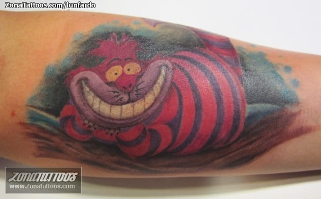 Tattoo photo Cheshire, Cats, Fairytales