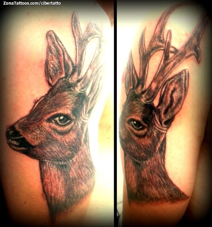 Tattoo photo Deers, Animals