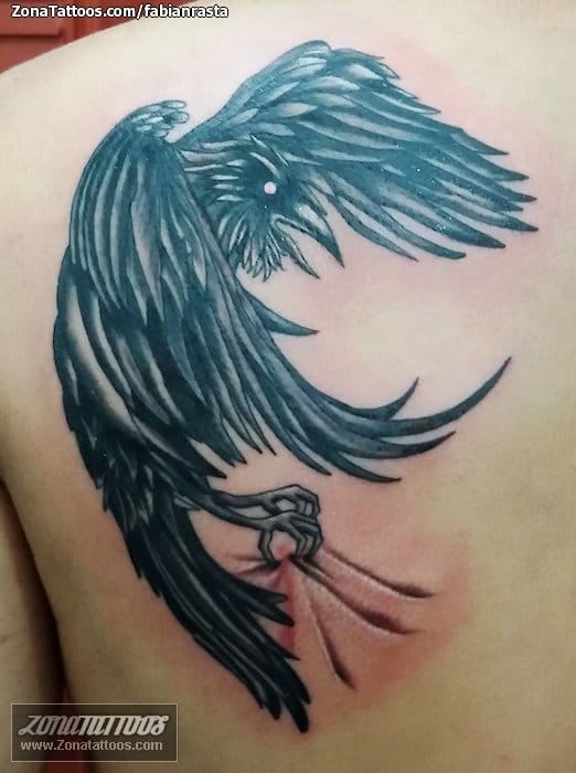 Foto de tatuaje Cuervos, Aves, Animales