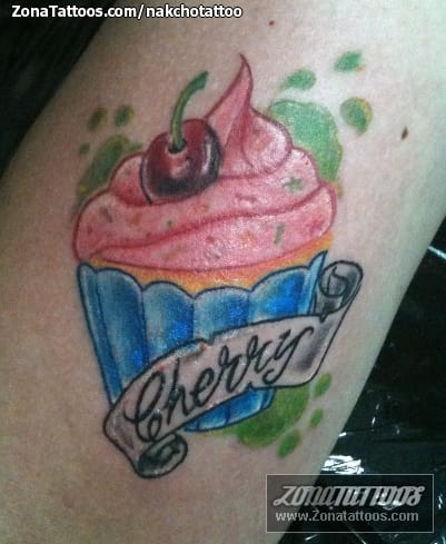 Foto de tatuaje Cupcakes, Dulces