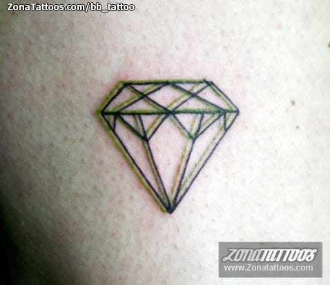 Foto de tatuaje Diamantes