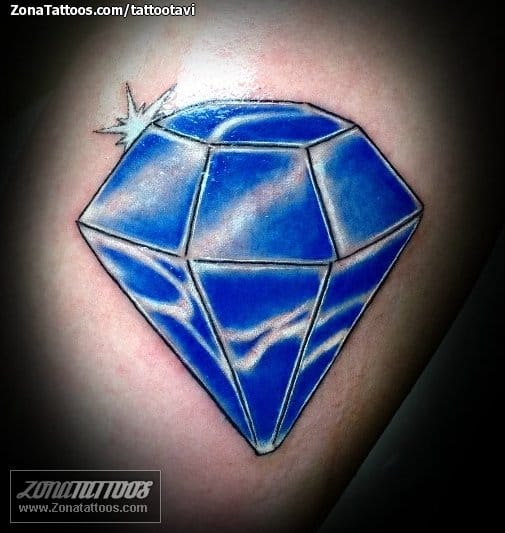 Foto de tatuaje Diamantes