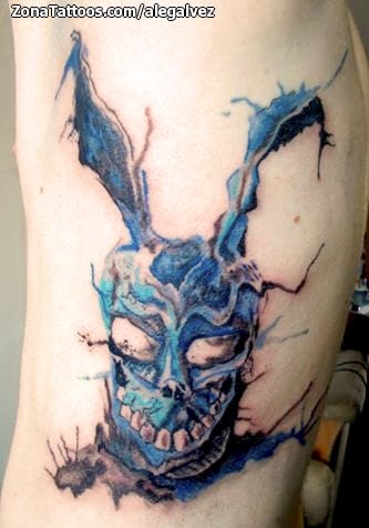 Knuckles  Needles  Check out this creepy Frank the Bunny from Donnie Darko  hand jammer that Mac got to do today His client loved it and we love her   SPONSORED