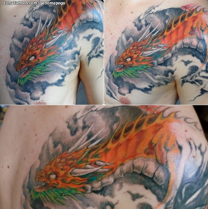 Tattoo photo Cover Up, Chest, Shoulder