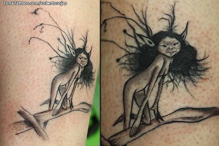 Foto de tatuaje Duendes, Fantasía