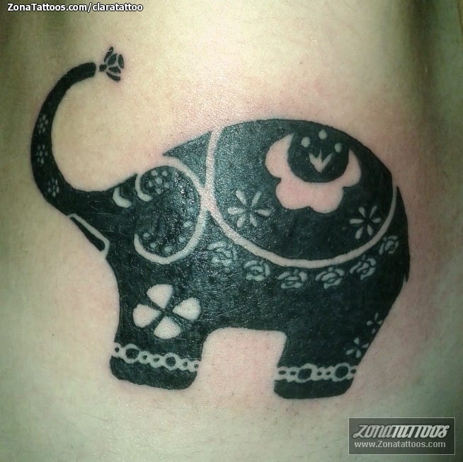 Tattoo photo Animals, Elephants