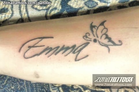 Tattoo photo Names, Letters, Emma