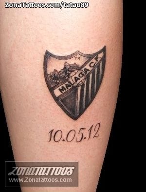 Foto de tatuaje Málaga, Escudos, Deportes