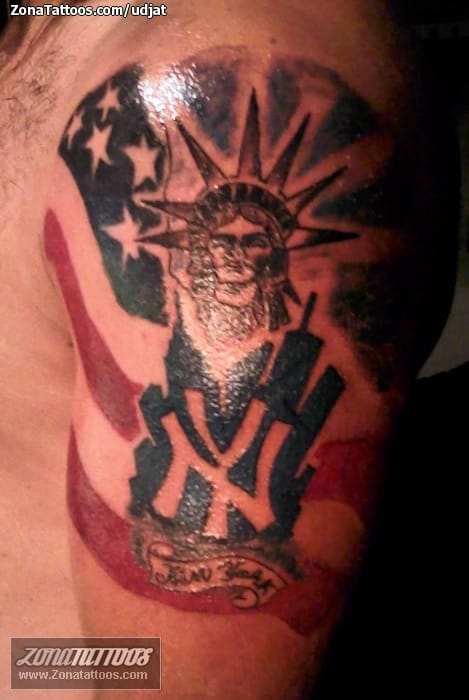 Tattoo photo Monuments, Flags, The Statue of Liberty