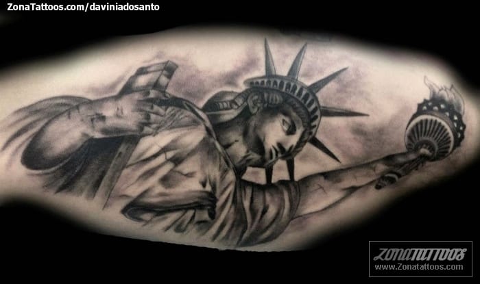 Tattoo photo Monuments, The Statue of Liberty