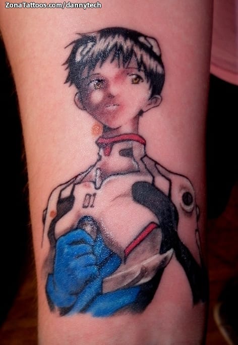 Foto de tatuaje Evangelion, Manga