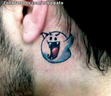 Tatuaje de Fantasmas, Super Mario, Videojuegos