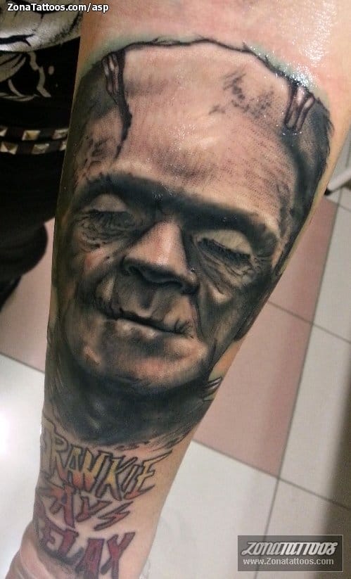 Foto de tatuaje Frankenstein, Monstruos, Cine