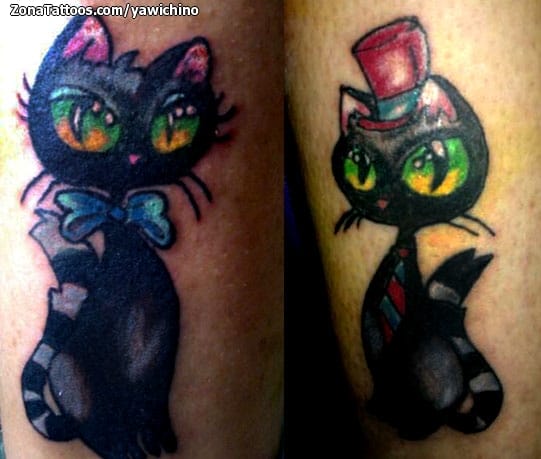 Foto de tatuaje Gatos, Animales