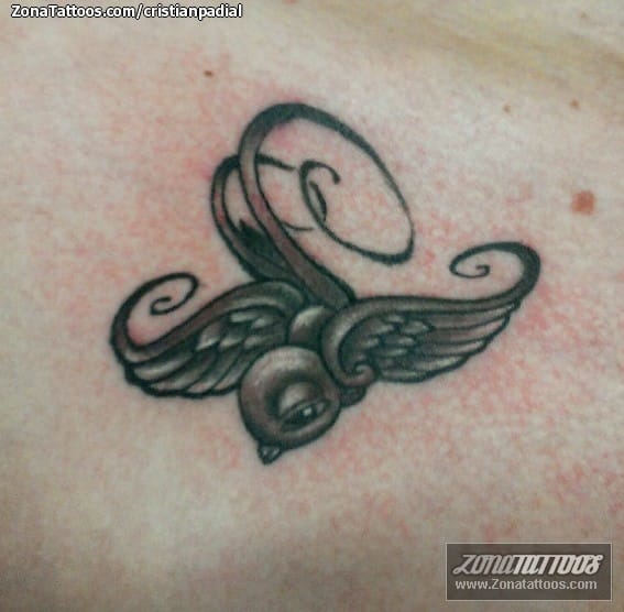 Foto de tatuaje Golondrinas, New School, Aves