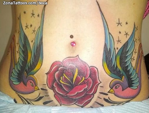 Foto de tatuaje New School, Golondrinas, Aves