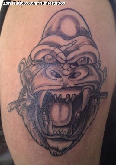 Tattoo photo Gorillas, Animals