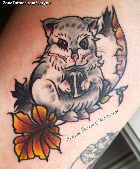 Foto de tatuaje Hámsteres, Animales, Hojas