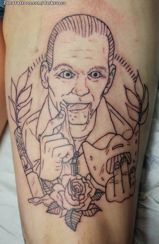 Foto de tatuaje Hannibal Lecter, Cine