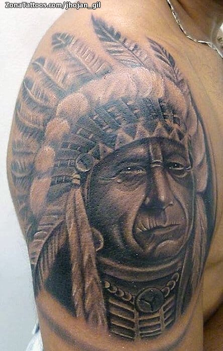 Tatuaje de Indios, Rostros, Personas