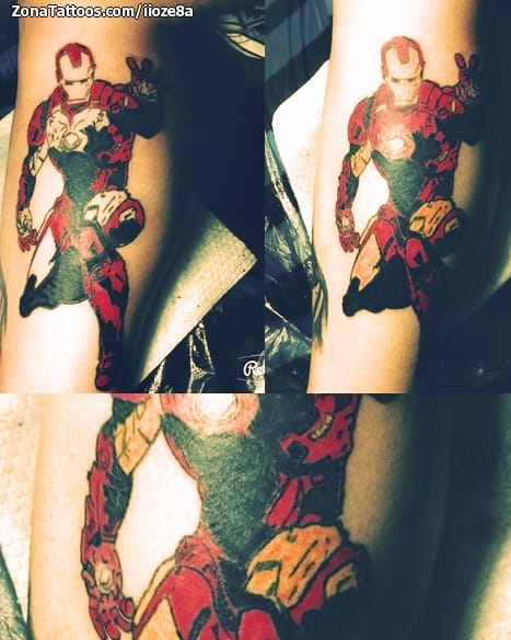 Tattoo photo Iron Man, Comics, Movies