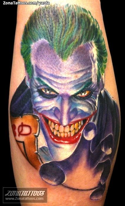 Tattoo photo Joker, Comics