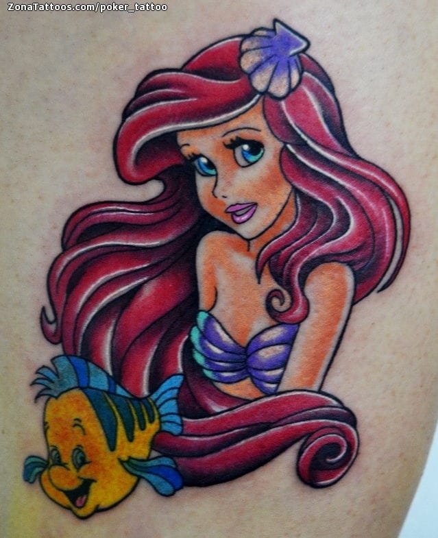 Tattoo of The Little Mermaid, Sirens, Disney