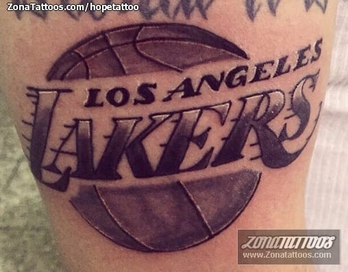 Foto de tatuaje Deportes, Balones, Los Angeles Lakers