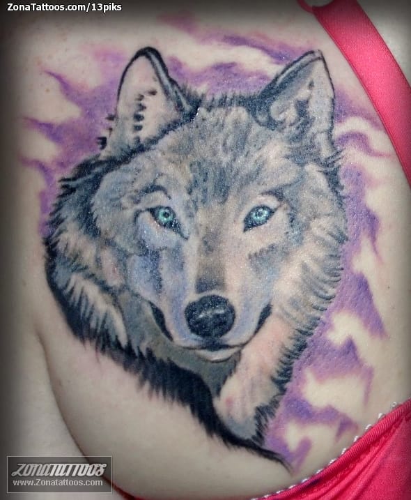 Foto de tatuaje Lobos, Animales