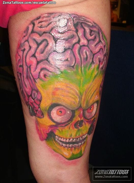 Foto de tatuaje Aliens, Cine, Mars Attacks