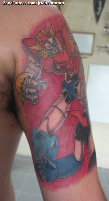 Foto de tatuaje Manga, Robots