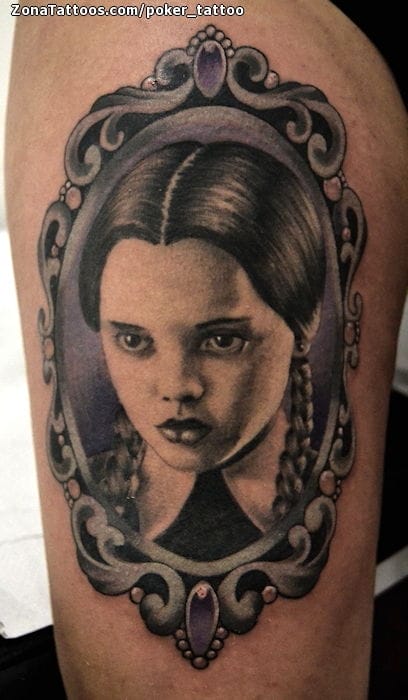 Tattoo of The Addams Family, Movies, Faces