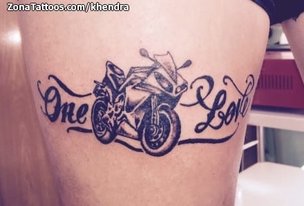 Foto de tatuaje Motos, Letras, Vehículos