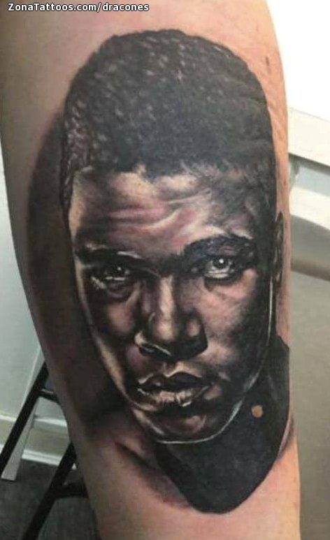 Tattoo photo Muhammad Ali, Faces, People