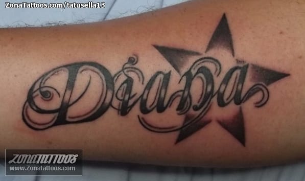 Tattoo photo Diana, Names, Stars