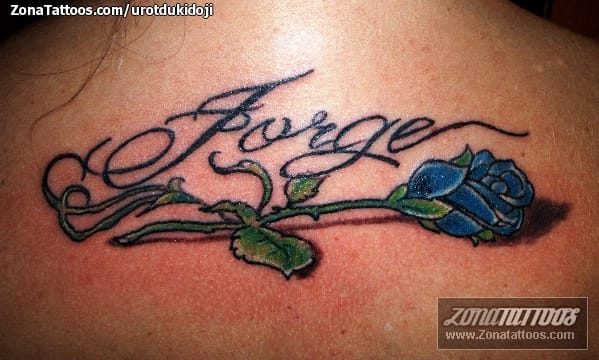 Tattoo photo Jorge, Names, Letters