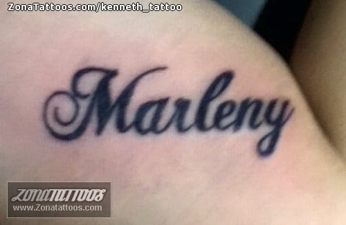 Tatuaje De Marleny Nombres Letras 8643