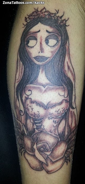 Tattoo photo Tim Burton, Corpse Bride