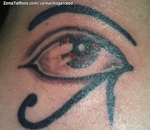 Foto de tatuaje Ojo de Horus, Egipcios