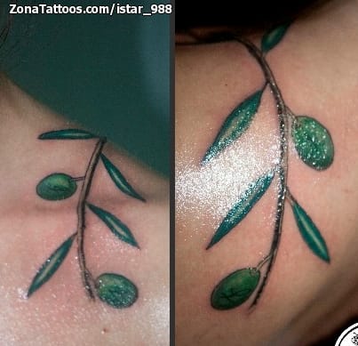 Tatuaje de Plantas, Árboles, Hombro