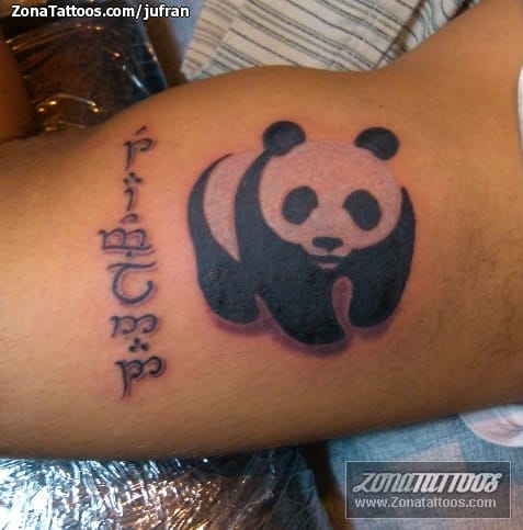 Foto de tatuaje Animales, Osos Panda, Logos