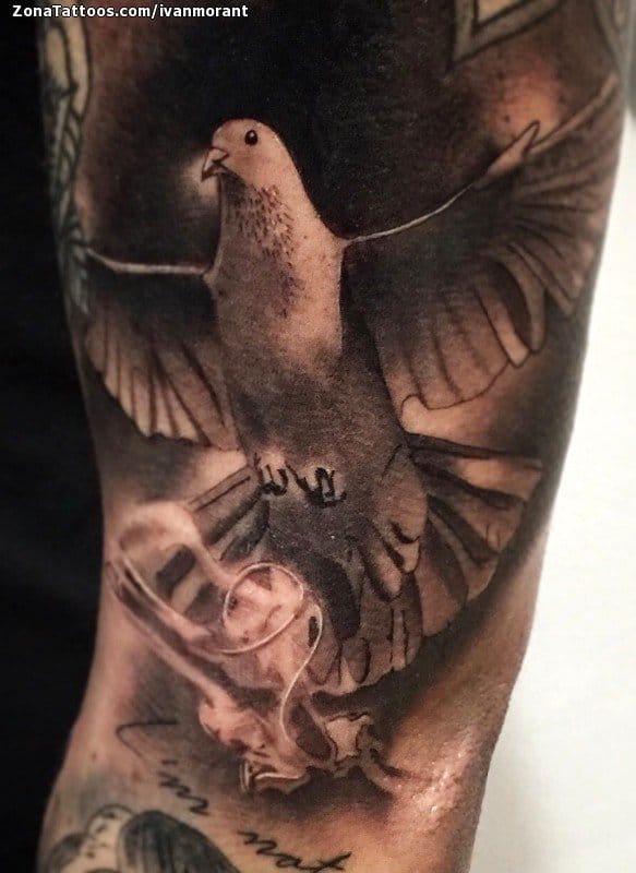 Foto de tatuaje Palomas, Aves, Animales