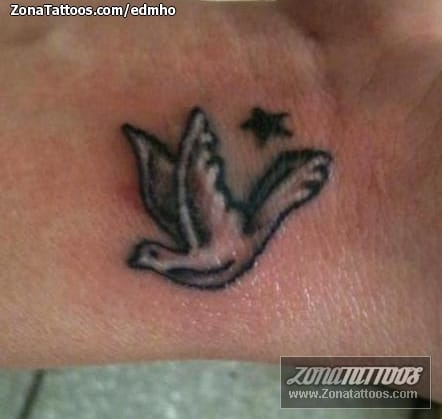 Foto de tatuaje Palomas, Aves, Animales