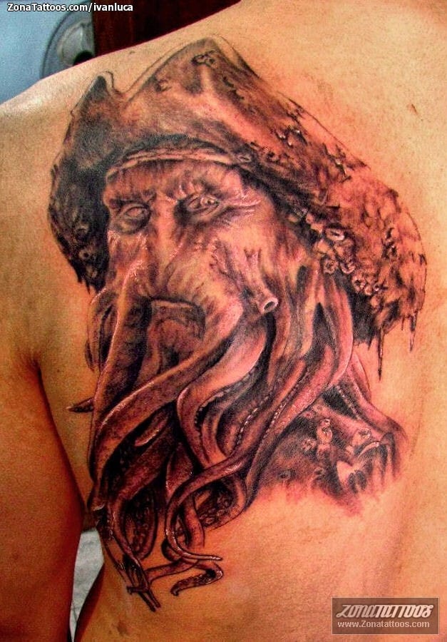 Foto de tatuaje Espalda, Piratas, Cine