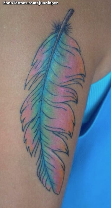 Foto de tatuaje Plumas